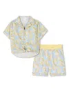 Givenchy Shell-print Shirt And Shorts Set In Blue