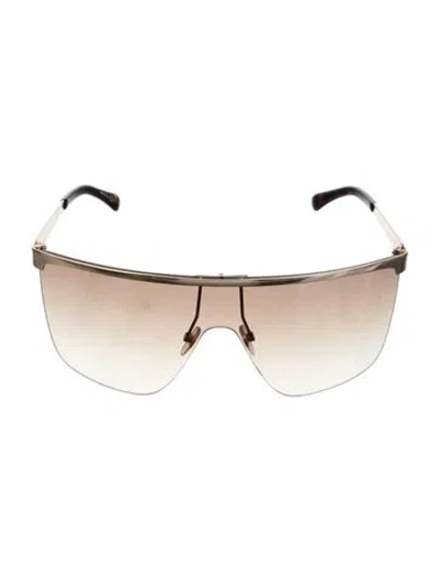 Pre-owned Givenchy Shield Gradient Sunglasses In Brown