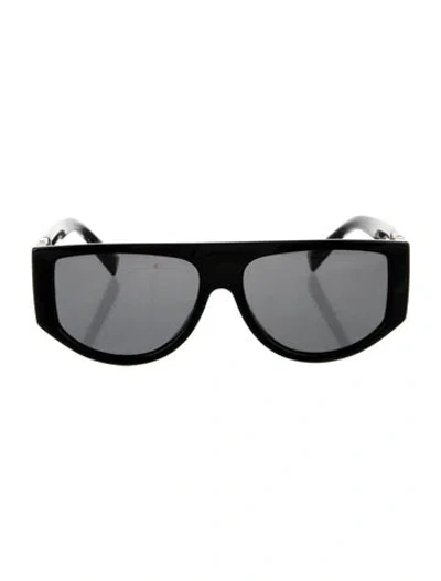 Pre-owned Givenchy Shield Tinted Sunglasses In Black
