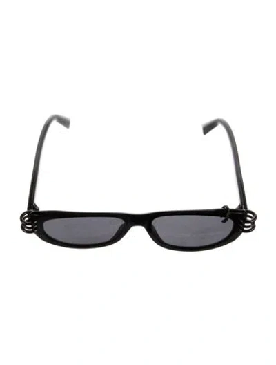 Pre-owned Givenchy Shield Tinted Sunglasses In Black