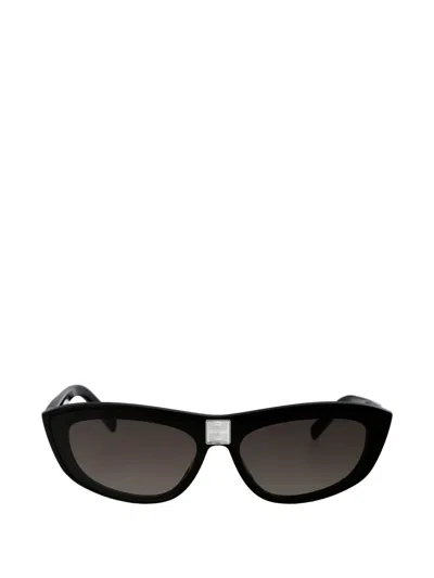 Givenchy Shiny Geometric Sunglasses In Black