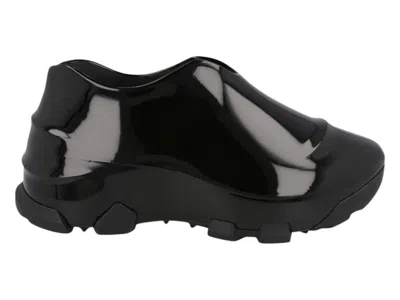 Pre-owned Givenchy Shiny Monumental Mallow Sneakers In Black
