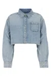 Givenchy Cropped Lyocell Shirt With Pointed Collar