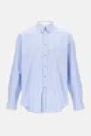 Givenchy Embroidered Logo Long-sleeved Shirt In Blue