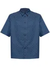 Givenchy `monogram Jaquard` Shirt In Blue