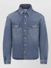 Givenchy Shirt Button Down Collar Chest Pockets In Blue