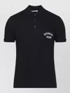 Givenchy Dark Blue Polo Shirt With Logo Embroidery Men In Black