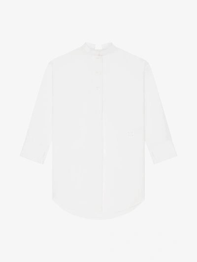 Givenchy Robe Chemise En Popeline In White