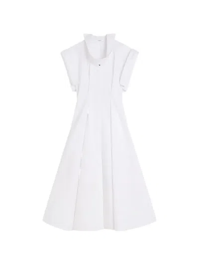 Givenchy Hemdkleid Aus Popeline Mit Dekonstruiertem Kragen In White