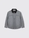 Givenchy Monogram Denim Shirt In Gray
