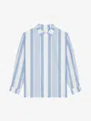 Givenchy Shirt In Linen With 4g Stripes