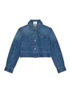 Givenchy Raw Edge Denim Shirt In Blue
