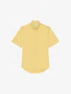 Givenchy Shirt In Monogram 72 Jacquard In Banana