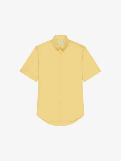 Givenchy Shirt In Monogram 72 Jacquard In Banana