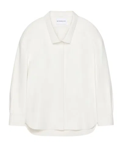 Givenchy Shirt In Nappa Leather In White