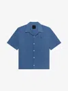 Givenchy Shirt In Ozone Washed Denim Chambray In Blue
