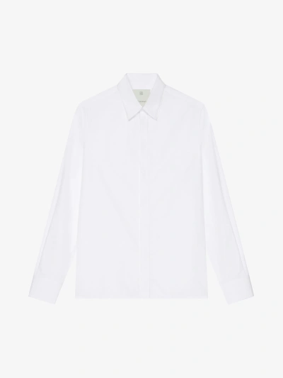 Givenchy 2g-clip Cotton Shirt In White