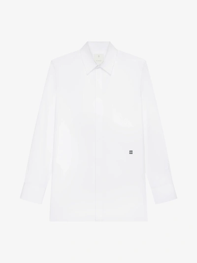 Givenchy Chemise En Popeline In White/black