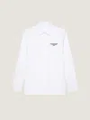 Givenchy Classic Fit Shirt With Logo Print Clothing In White