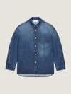 Givenchy Men Overshirt Denim Shirt In Blue