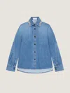 Givenchy Shirt In Washed Denim With Crystals