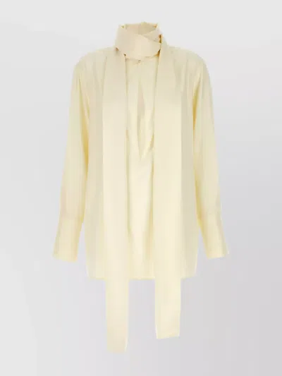 GIVENCHY SHIRT NECK SCARF KEYHOLE FRONT