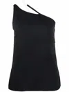 Givenchy Contrast Asymmetric Strap Top In Multi
