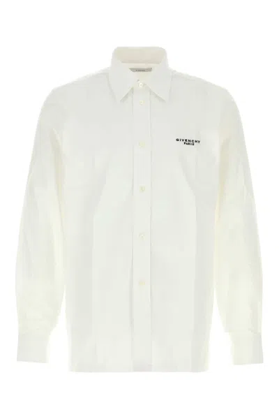 Givenchy Logo Embroidered Casual Shirt In White