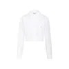 Givenchy Women Cropped Poplin Shirt In White