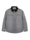 Givenchy Monogram Denim Shirt In Blue