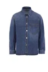 Givenchy Classic Denim Shirt With Button-up Front In Blue