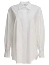 Givenchy Oversized Shirt In Poplin With Open Back