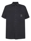 Givenchy Black Short-sleeved Cotton Shirts In Black