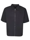 Givenchy Chemise Zippée À Détail 4g In Black