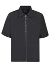 Givenchy Chemise Zippée À Détail 4g In Black