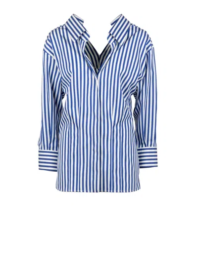 Givenchy Cotton Poplin Shirt In Blue
