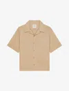 Givenchy Boxy Fit Shirt In 4g Cotton In Beige