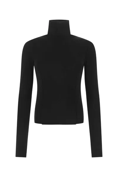 Givenchy Women Black Stretch Viscose Blend Top