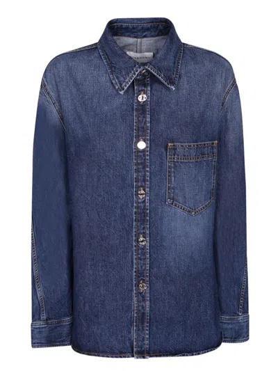 Givenchy Classic Denim Shirt With Button-up Front In Blue