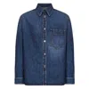 Givenchy Classic Denim Shirt With Button-up Front In Blue