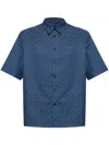 Givenchy `monogram Jaquard` Shirt In Grey