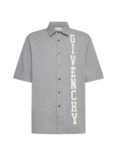 Givenchy Shirts In Light Grey Melange