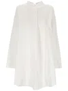 Givenchy Long Sleeved Shirt Dress In White