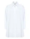 Givenchy Buttoned Asymmetric Shirt In White