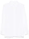 Givenchy Oversized Shirt In Poplin With Open Back In White