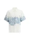 Givenchy Hubert Print  Linen Shirt In White