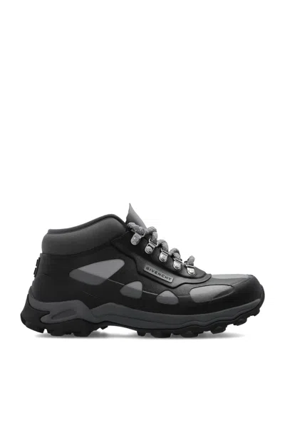 Givenchy Laced Bogs Rubber And Neoprene Boots In Black
