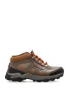 Givenchy Bogs Lace Up Boots In Rubber And Neoprene In Brown