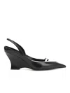 Givenchy Raven Leather Slingback Pump In Black
