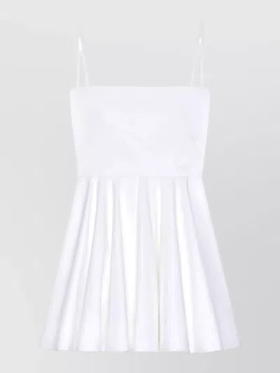 Givenchy Short A Line Dress Belted Straps In White